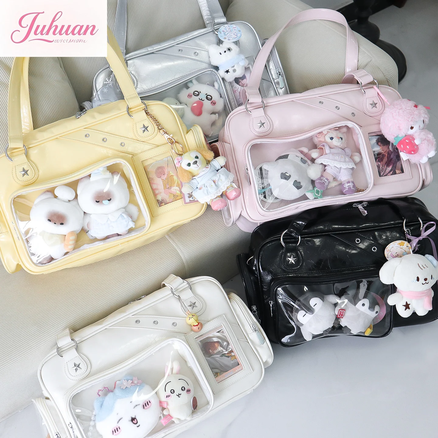 

Original Daily Versatile Messenger Transparent Small Food Bar Two-dimensional Ltabag Student Large-capacity Shoulder Bag Women