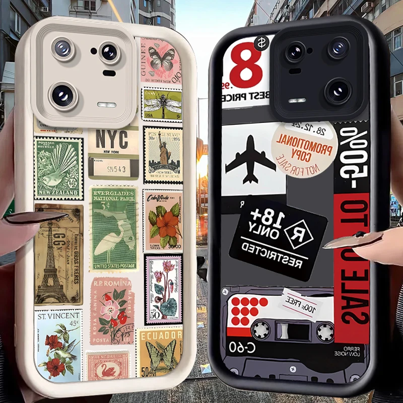 

Stamp Jigsaw Case for Xiaomi Mi 15 Pro 14 14T 13 13T 12 11 Lite 11T POCO X7 X6 5G X5 X3 NFC F6 F5 M7 M6 4G Silicone Cover Funda