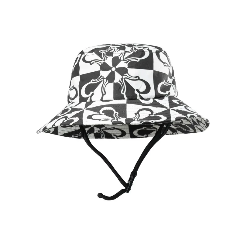 Flower anti fall surfing hat  sun shading and sunscreen fisherman hat