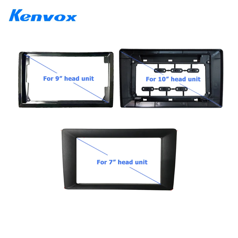 10 inch to 9 inch 7 inch 9 inch to 7 inch 10 inch 2 din Car Radio Conversion Panel Android head unit screen Bracket Frame Fascia 