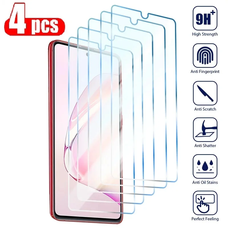 4Pcs Tempered Glass For Samsung A41 A33 A30S A24 A23 A22 A20 4G 5G Screen Protector Protective Glass