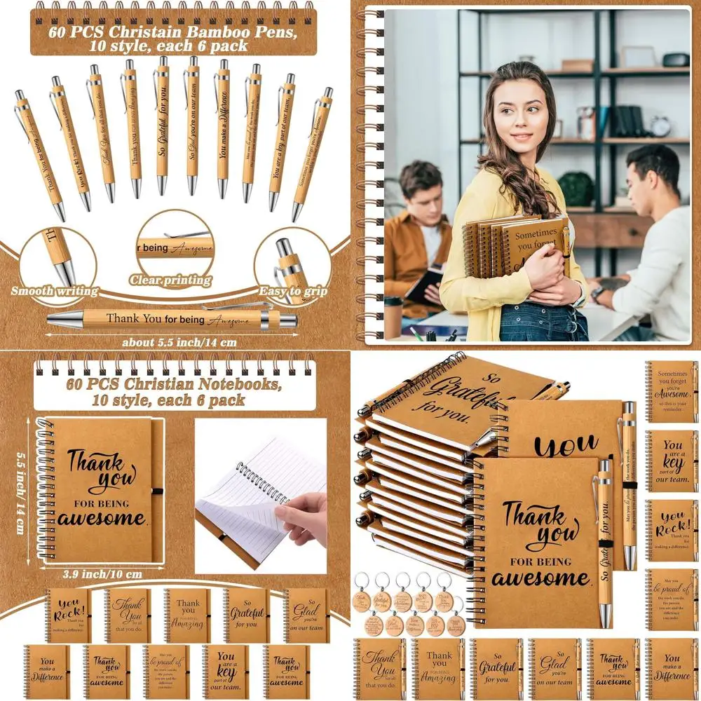 

Массовые наборы вдохновляющих блокнотов из 180 предметов для оценки сотрудников — идеальные подарки на Рождество и День Благодарения для коллеков, медсестер