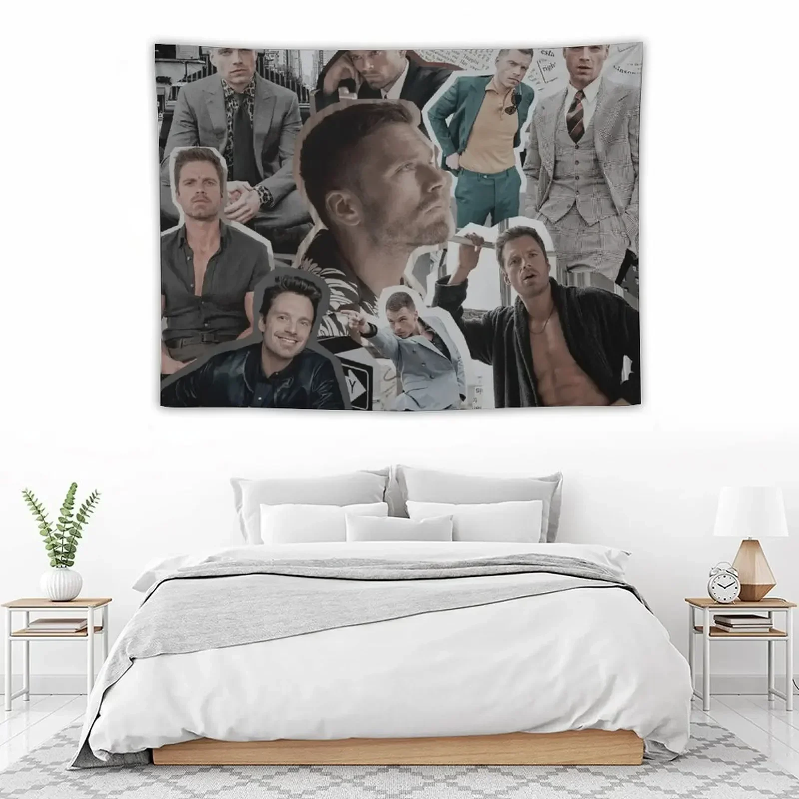 

sebastian stan Tapestry Luxury Living Room Decoration Room Decore Aesthetic Decorative Wall Mural Home Decoration Tapestry