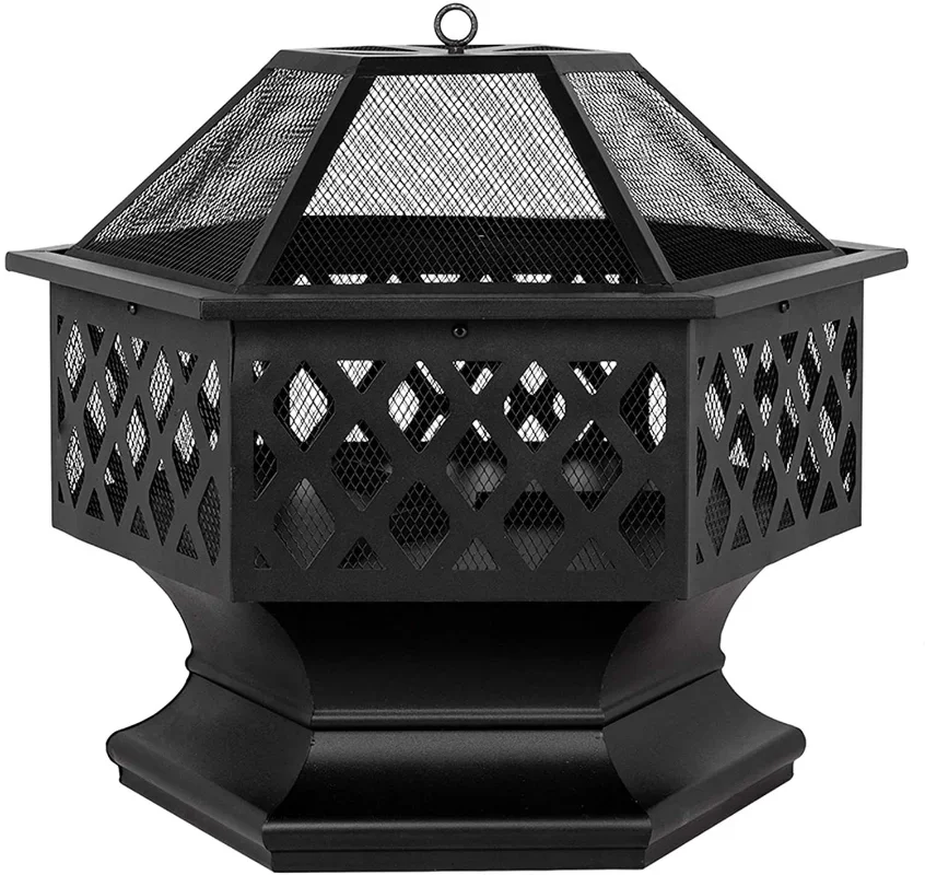 Portable Courtyard Metal Fire Pit 22
