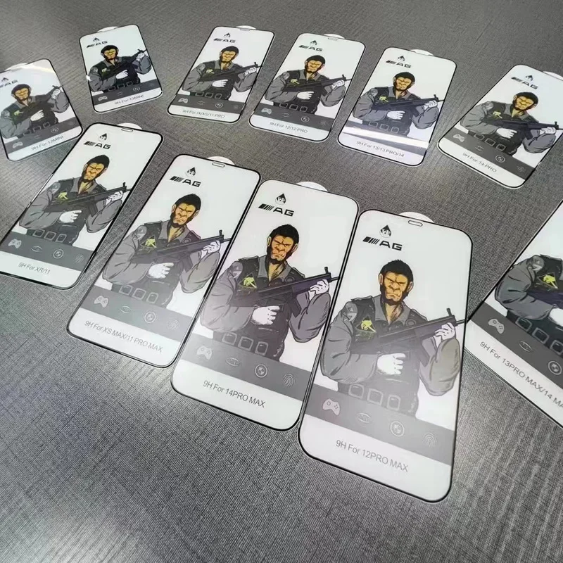 10 قطعة/الوحدة آيفون 16 15 14 13 12 11 برو mini XS MAX XR 6 7 8 Plus ESD AG ماتي الغوريلا الزجاج المقسى واقي للشاشة