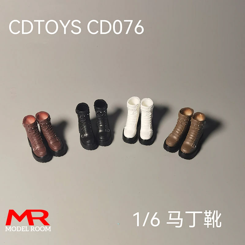 

cdtoys cd076 1/6 Thick Bottomed Boots Solid Motorcycle Style Shoes Model Fit 12'' Soldier Detachable Feet Action Figure Body