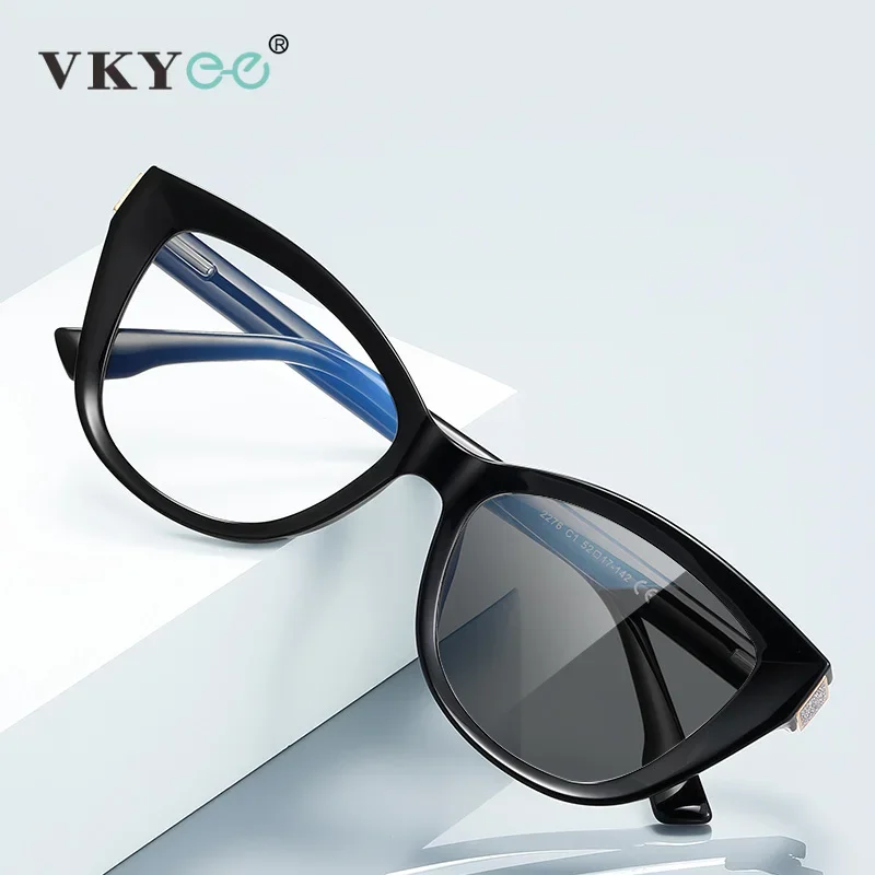 Guvina New Simple Butterfly Fashion Design Women's Anti-Blue Light Reading Glasses Photochromic Customizable Prescription PFD227