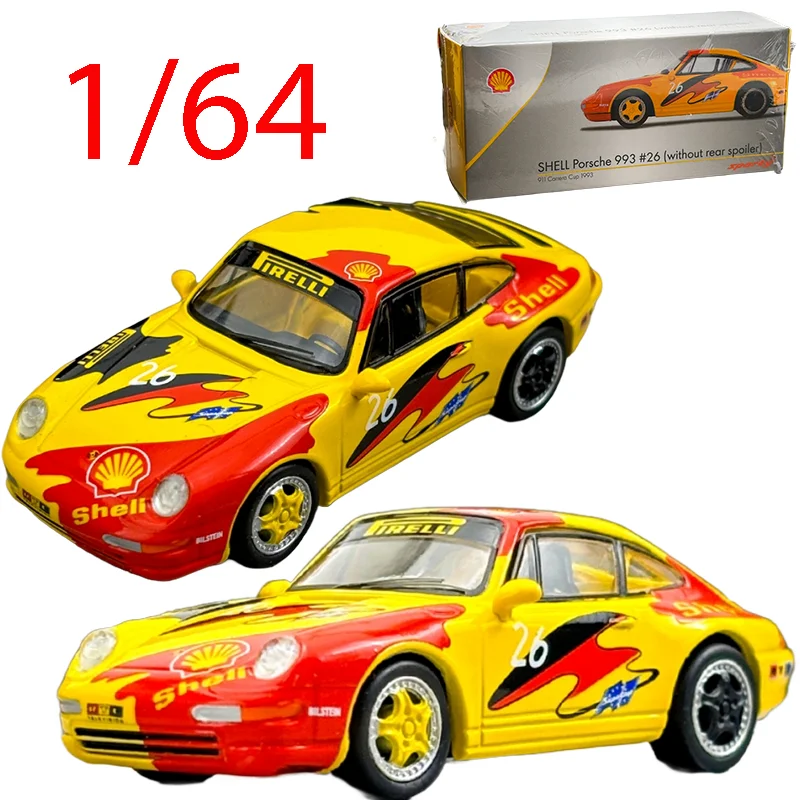 

Sparky X Tiny Diecast масштаб 1/64 Porsche 993 Carrera Cup 1993, ограниченная серия, модель автомобиля из сплава, коллекционные транспортные средства Porsche Play