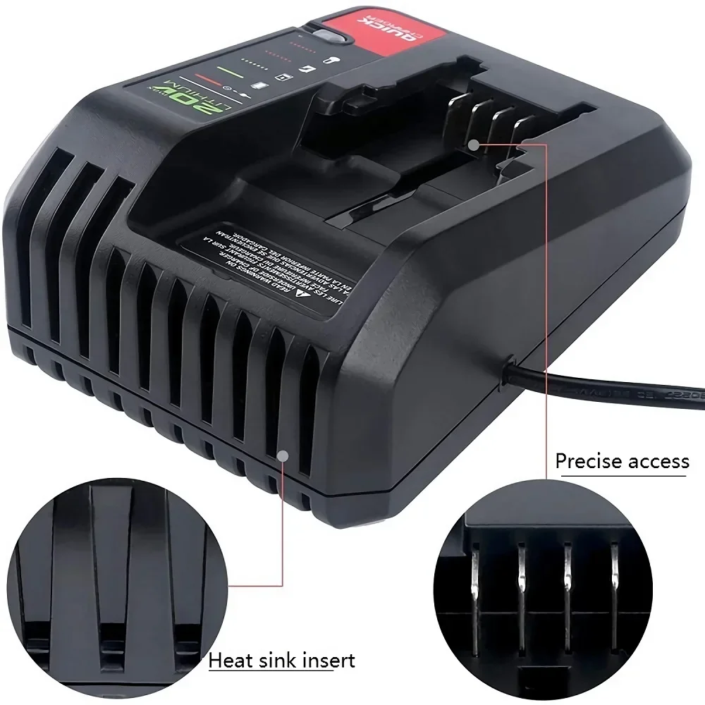 Ładowarka do akumulatorów litowo-jonowych Fast Charge dla Black and Decker 10,8 V 18 V 20 V Model LBXR20 LBXR20B ASL186K ASL188K Narzędzia 2A