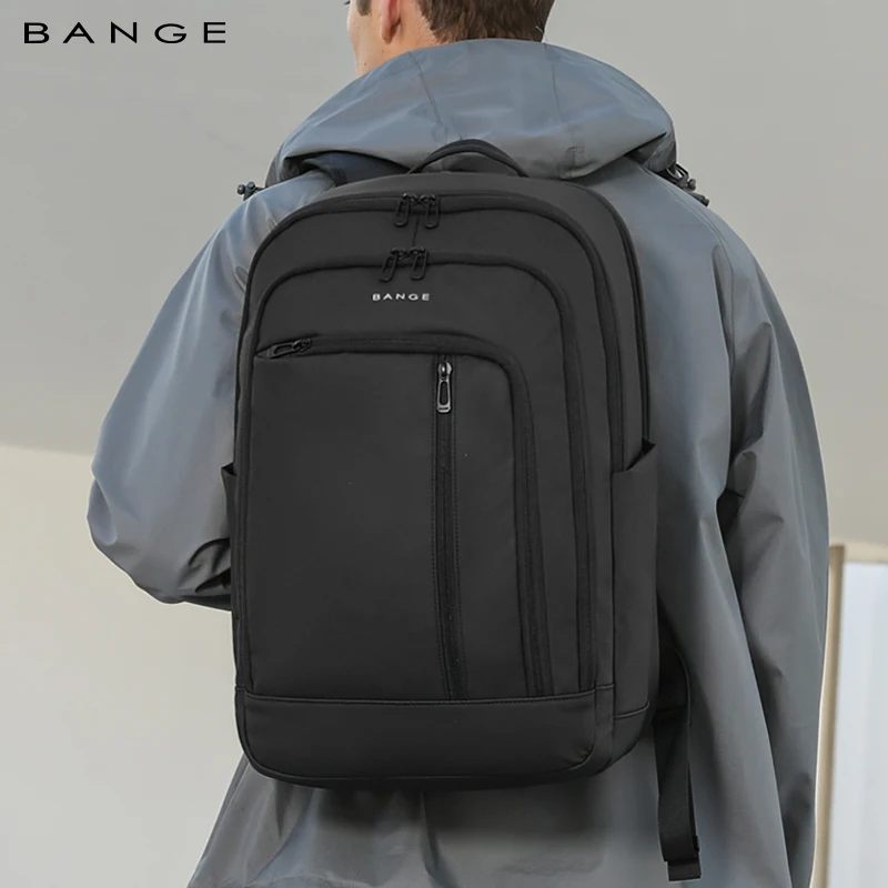 BANGE New Waterproof Lightweight Business Travel Backpack Large Capacity School Bags Laptop Backpack for Men