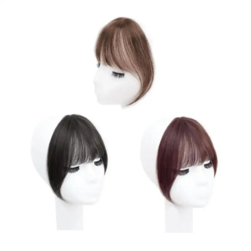 Fake Air Bangs Hair Styling Tools Hair Clip-In Extension Synthetic Hair Fake Fringe Natural False Hairpiece Women Clips In Bangs