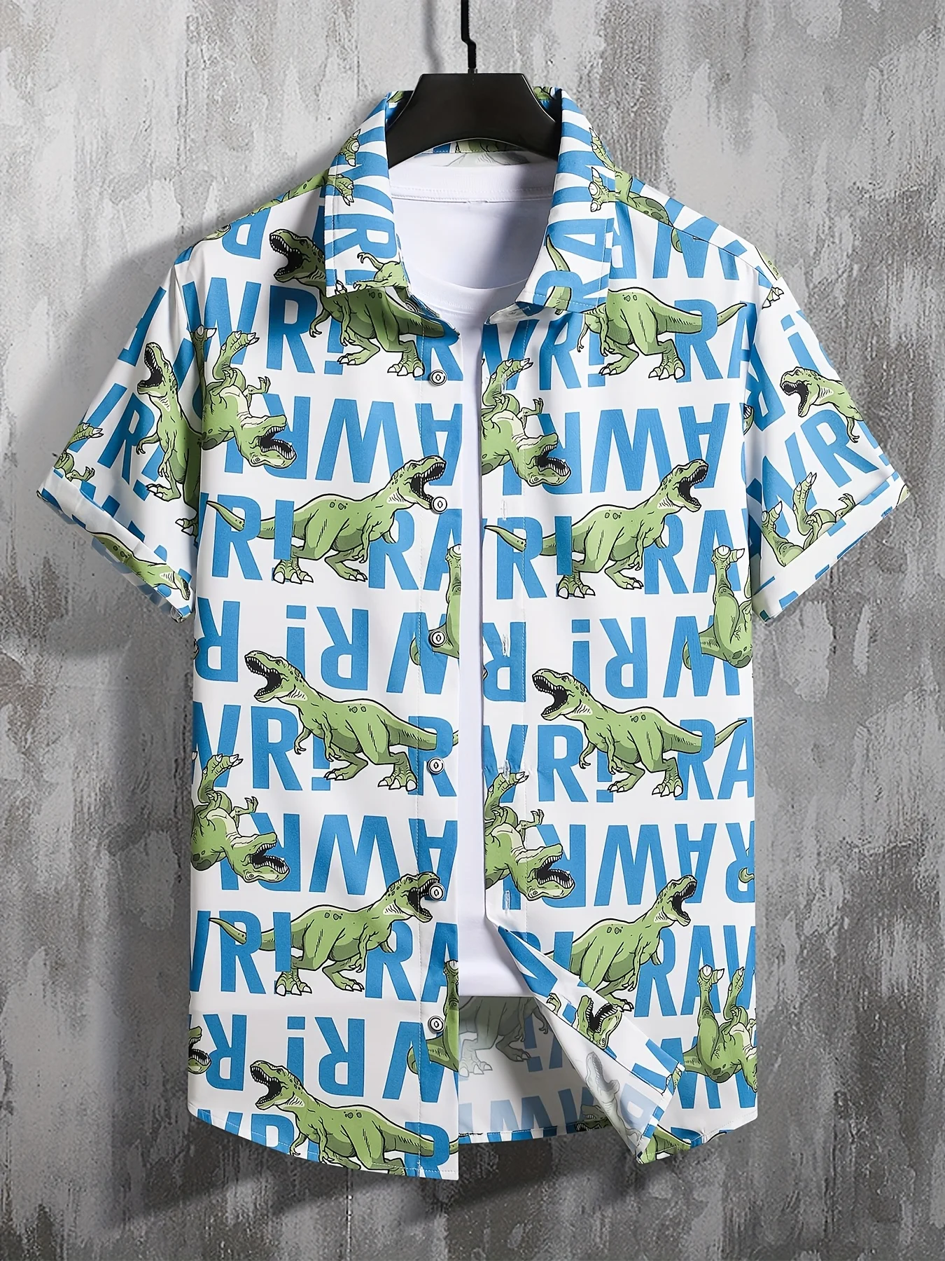 Hawaiian-style graffiti 3Dprint beach shirt casual and loose-fitting with a turn-down collar perfect for everyday wear in summer