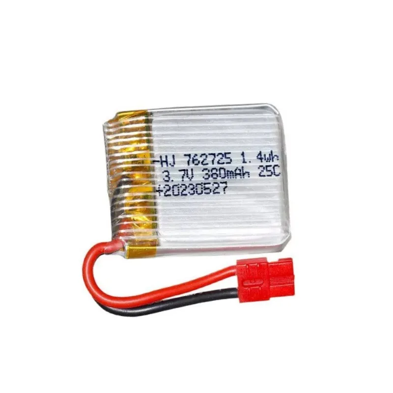 Replacement battery 3.7V 380mAh 25C high rate X26 X26A four-axis aircraft accessories 762725 model aircraft battery 1pcs