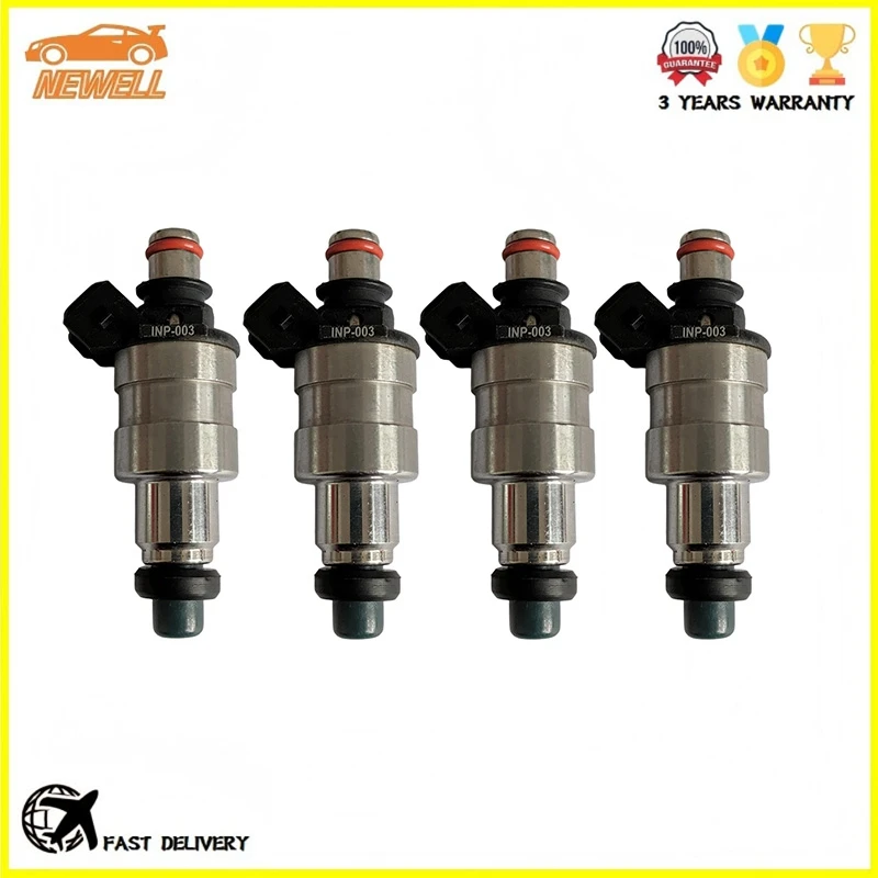 

4pcs INP-003 INP003 Fuel Injector For MITSUBISHI VAN GALANT L4 2.4L 1986-1988