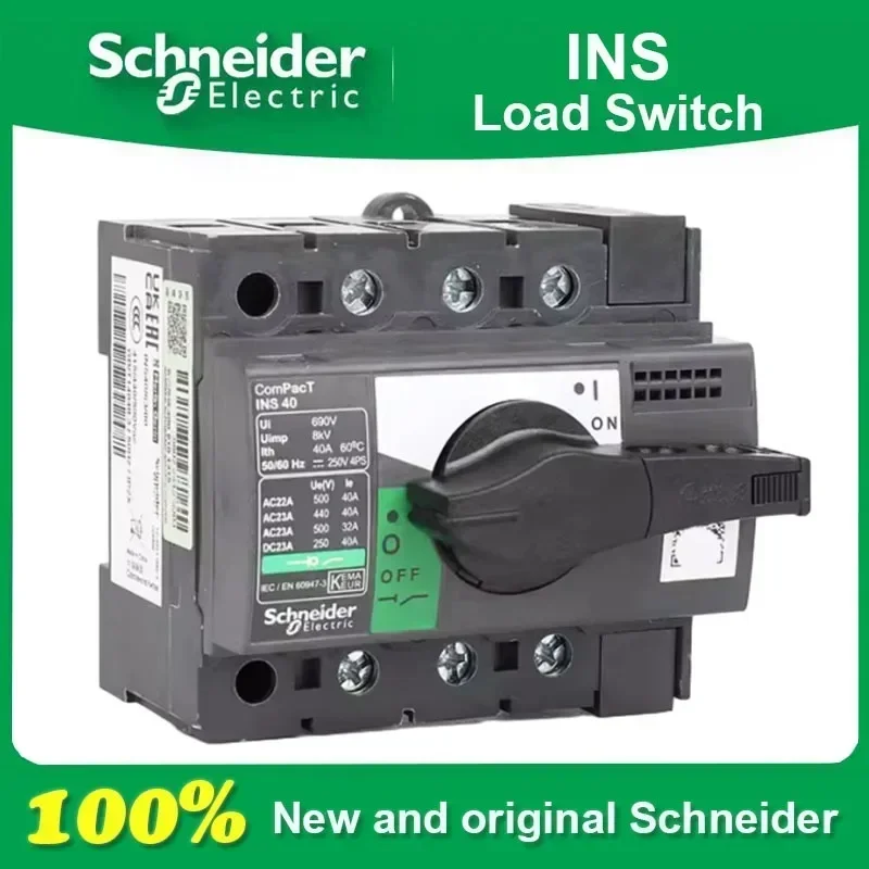 

100% New and Original Schneider Electric INS 3P4P INS250 INS320 INS400 INS500 INS630 3S Load Switch