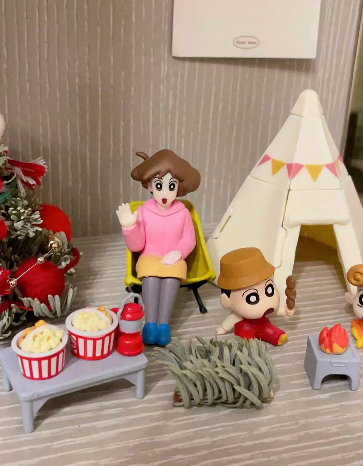 

In Stock Xiaoxin Family Camping Series Blind Box Mini Action Figures Model Cute Cartoon Dolls Scene Decoration Toy Gift For Fans