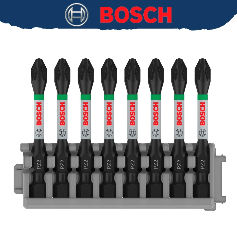 

BOSCH 2608522331 PRO PZ2 55 мм отвертка 8 шт. 1/4 "шестигранный хвостовик HSS высокая твердость прочные аксессуары для электроинструментов