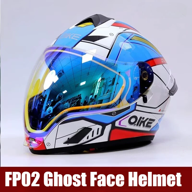 

Qike FP02 мотоциклетный шлем пилинг шлем для мужчин женщин четырехсезонный ультра-легкий мото путешествия локомотив призрак шлем Casco Moto