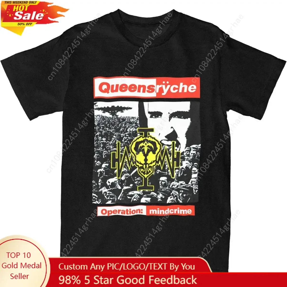

Queensryche Operation Mindcrime for Men Women T Shirts Merch Unique Tee Shirt T-Shirt 100% Cotton Unique Clothing