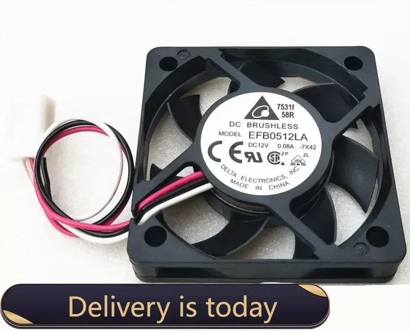 Delta EFB0512LA 5010 50MM 50*50*10MM Fan For Graphics card  North and south bridge chip Cooling fan 12V 0.08A  with 3pin