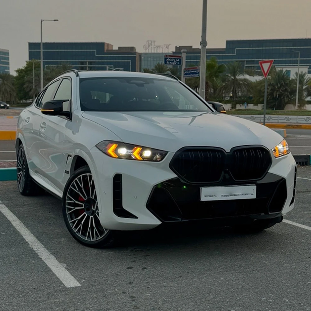 

Светодиодные панели NOT RGB DRL для BMW X5 X6 30dx 30ix 40dx 40i 40ix 50ex m60ix G05 G06 LCI 2024+ Daylight Refit Желтый Синий Красный Янтарный