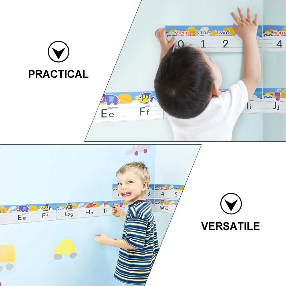 

1Set Alphabet Number Bulletin Board Adhesive Double-Sided Classroom Organization Educational Tool 0-9 Numbers 26 Letters