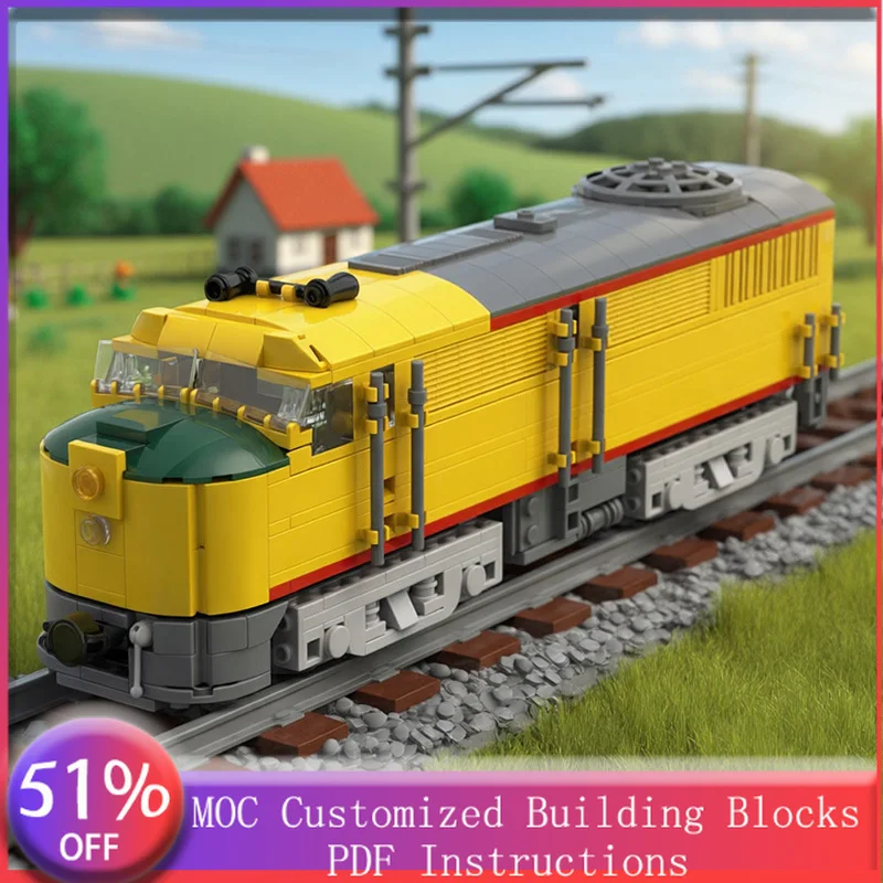 

Набор из 715 деталей: Функциональные компоненты для сборки локомотива (MOC), модульный конструктор, развивающая игрушка для мальчиков, подарок на день рождения