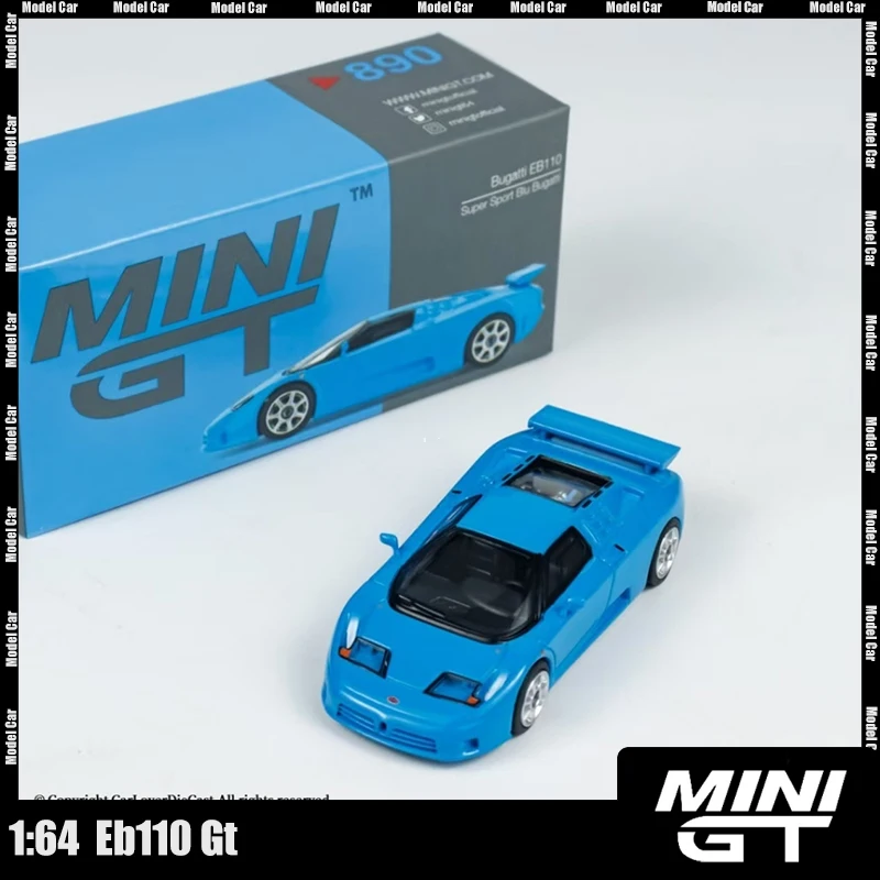 

НОВАЯ миниатюрная модель автомобиля Mini GT 1:64 Eb110 Gt # 644 фигурка автомобиля из сплава, коллекция, декор для стола, индивидуальные подарки на день рождения