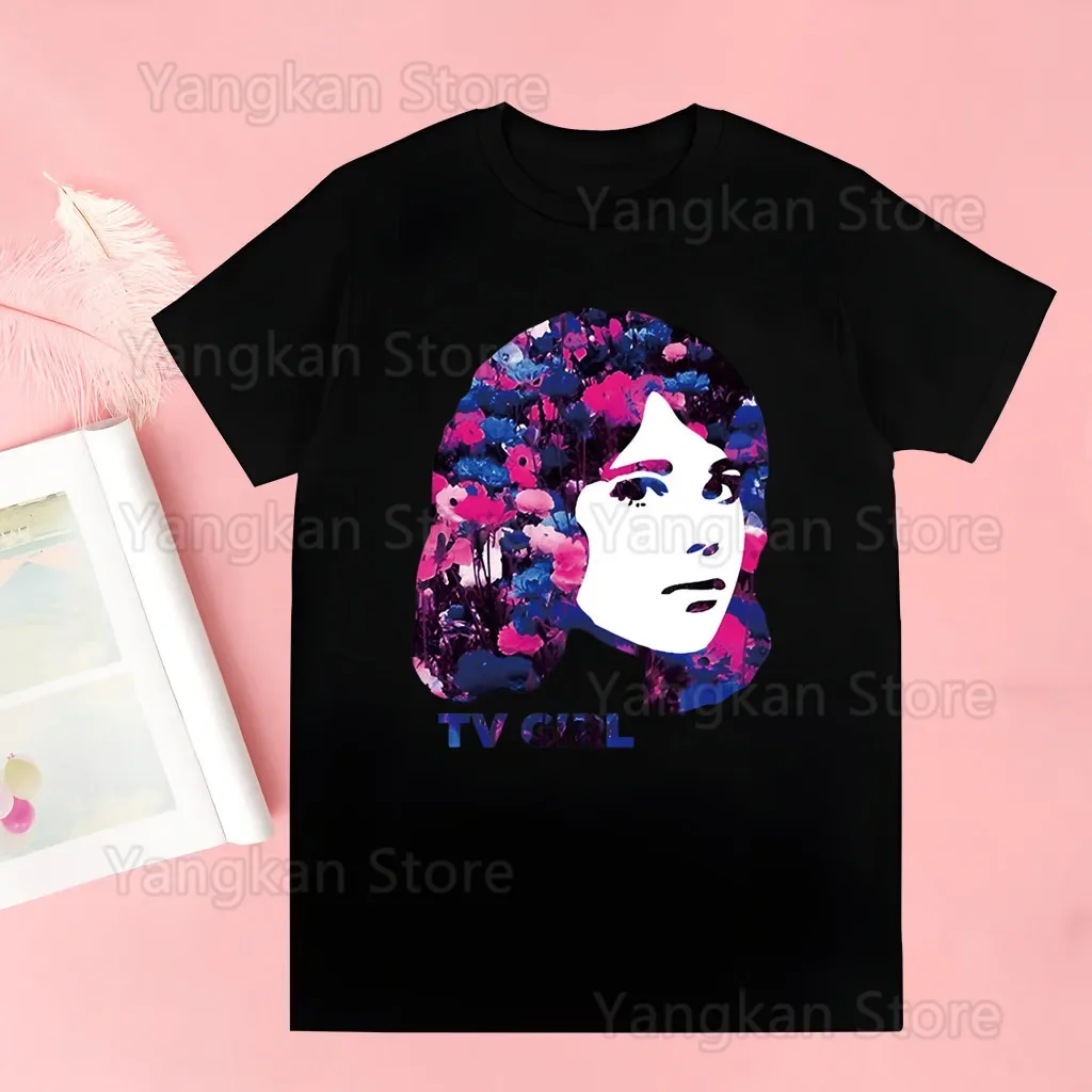 Tv Girl Women Tshirt Harajuku Lady Letter Print T shirt Funny Female T-shirt Leisure Casual Fashion Aesthetic Tshirt