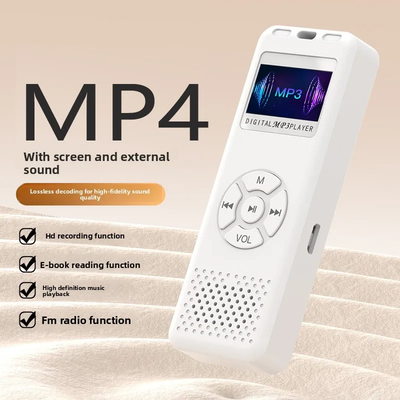 

Mini Digital Audio Voice Recorder LED Color Screen A-B Repeat Portable Recorder MP4 Player for Interview Business