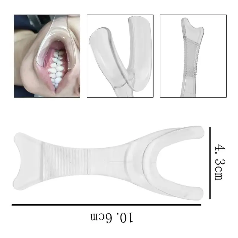 

Dental Autoclavable Oral Cavity Orthodontic Cheek Retractor 10Pcs Mouth Spreader for Give Ununobstructed View