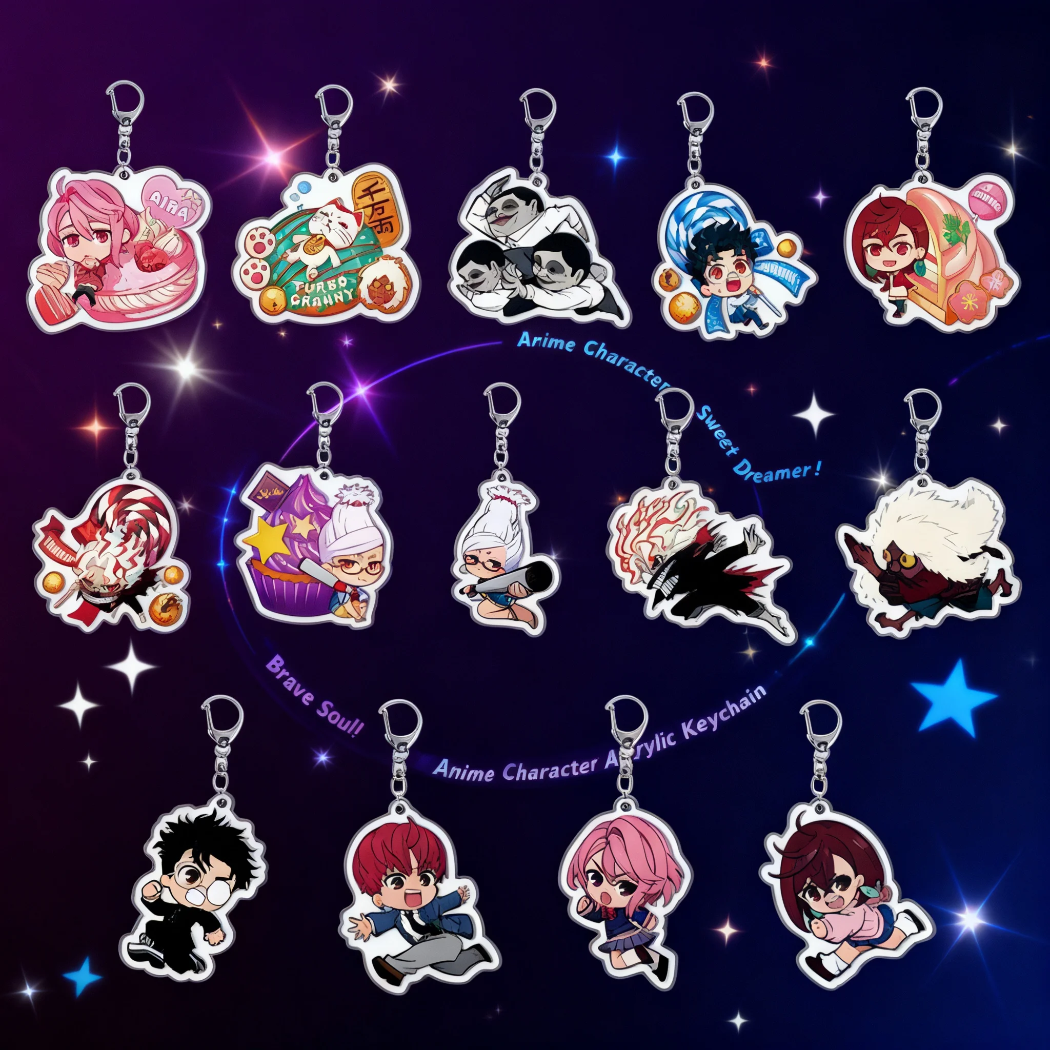 

Dandadan Supernatural Armed Forces Acrylic Keychain Backpack Pendant Anime Cosplay Accessory Gift