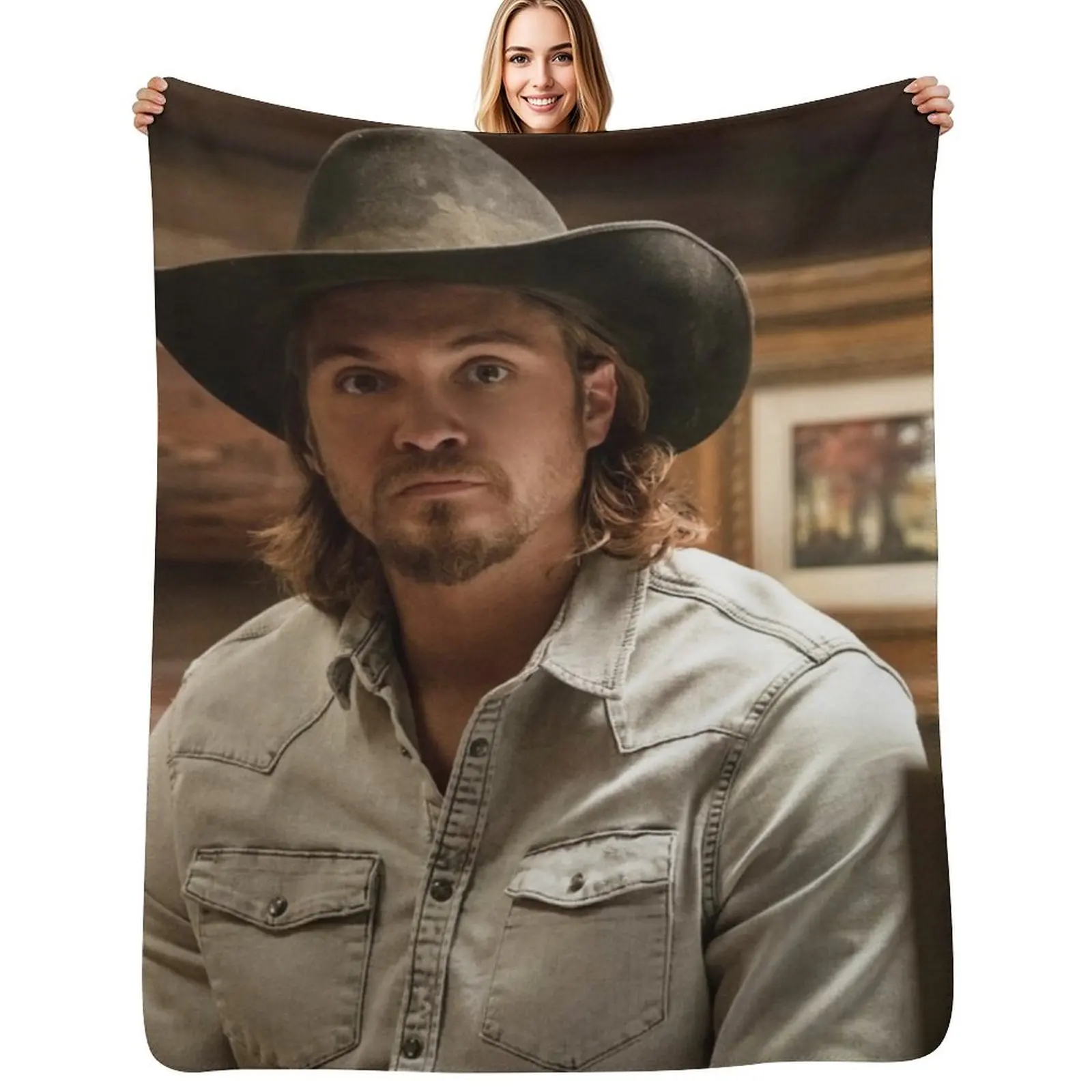 Kayce Dutton Throw Blanket Cozy Home Blanket Gift for Christmas Holiday