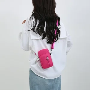 Women's Waterproof Bag, Mini Crossbody Oxford Bag, daily zipper bag of multiple layers, outdoor casual travel, nylon 10 Main Mini Bag Sales - №10