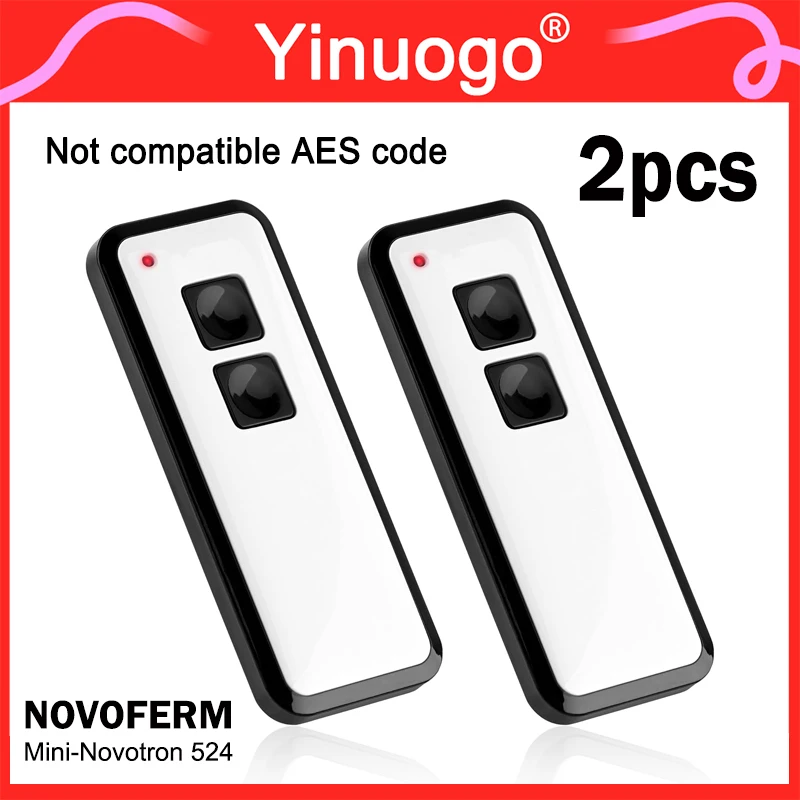 NOVOFERM MINI-NOVOTRON 524 522 502 MAX43-2 504 MAX43-4 512 MIX43-2 MNHS433-02 MNHS433-04 Garagentor-/Tor-Fernbedienung
