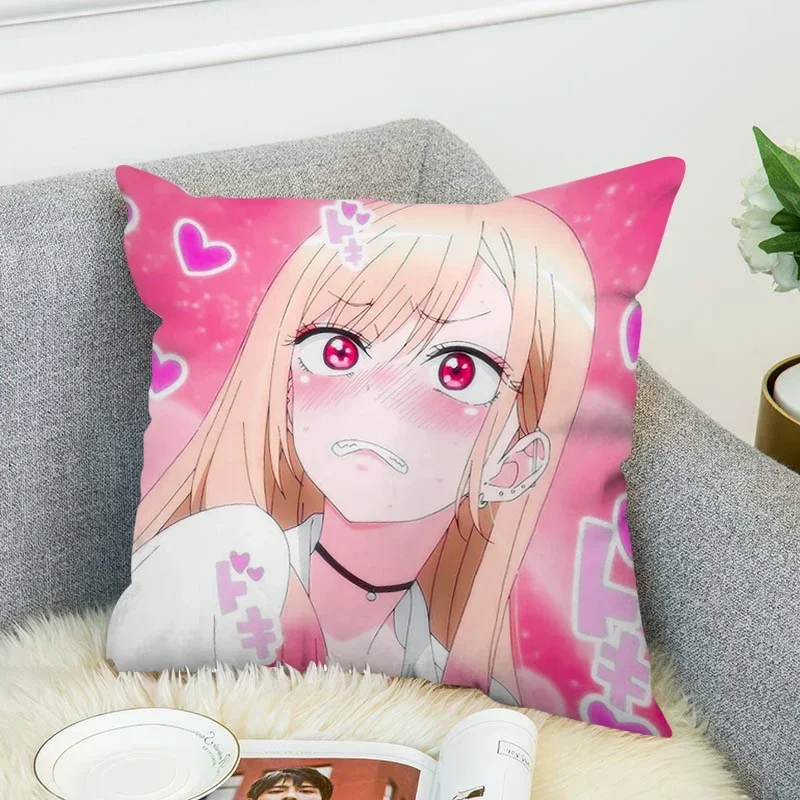 Pillowcase 40*40 Marin Kitagawa Body Pillow Cover 45x45 Anime Girl Sleeping Pillows for Decoration Chair Cushion Room Cushions