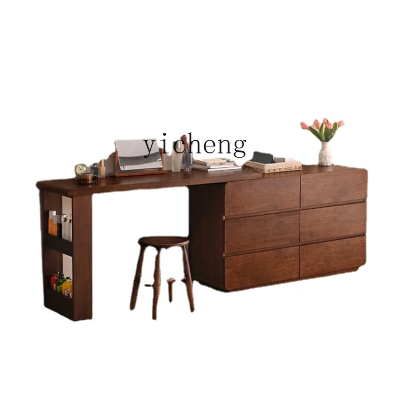 X4   Solid Wood Dressing Table Simple Modern Household Makeup Table Bedroom Dressing Table