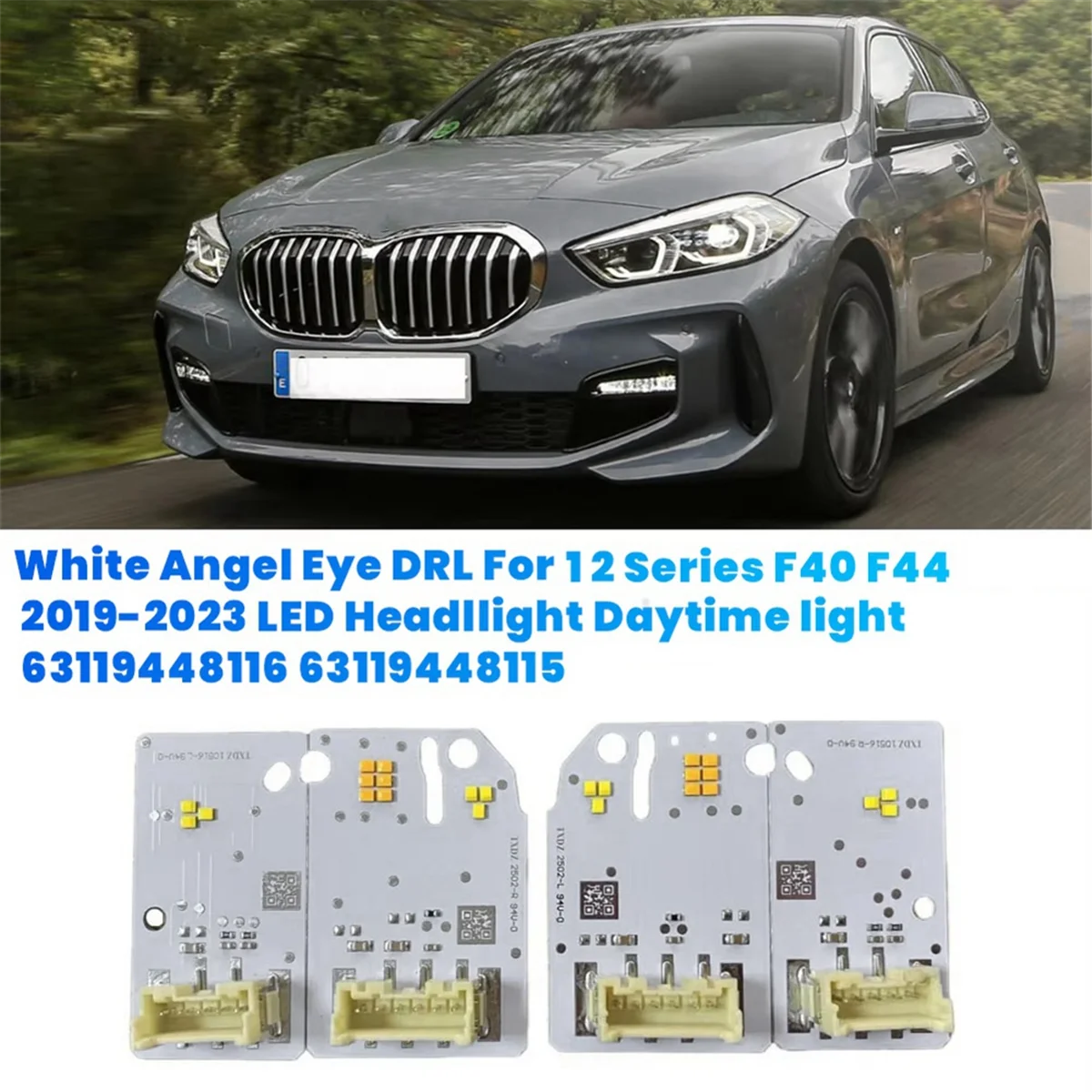 1Set/4pcs Headlight LED Board Chip for BMW F40 F44 2019-2023 White Daytime Running Lights Module 6311944811563119448116