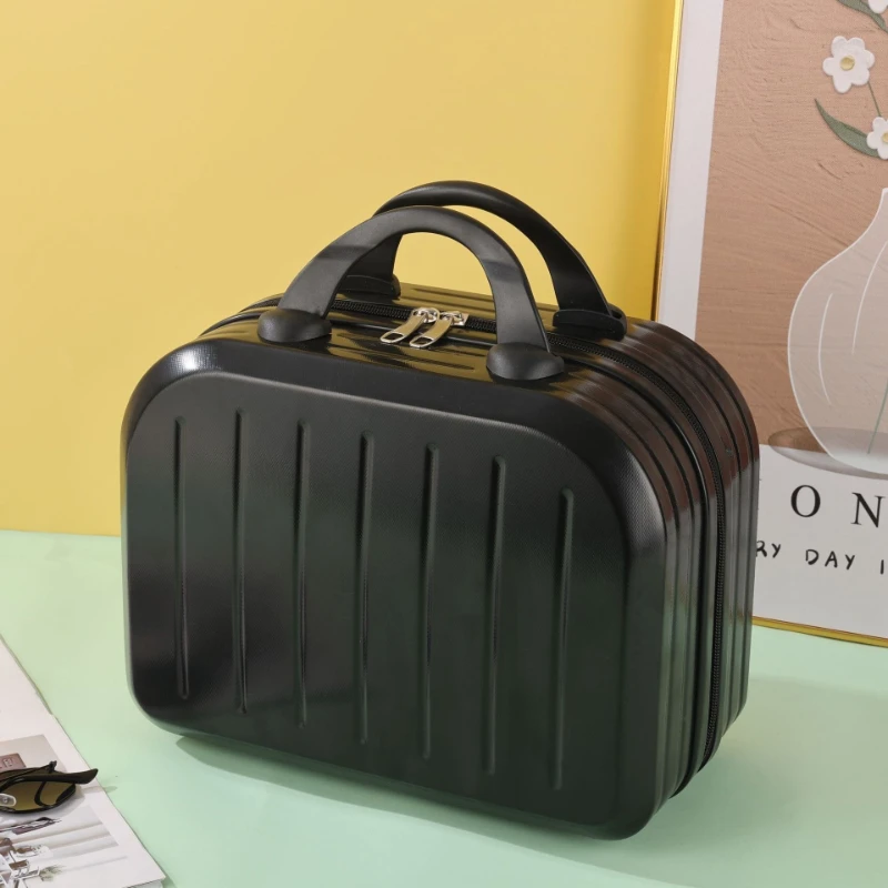 

14 Inch Portable Cosmetic Box Hard Shell Small Hand Luggage Small Suitcase Women Makeup Case Organizer Travel Toiletry Case