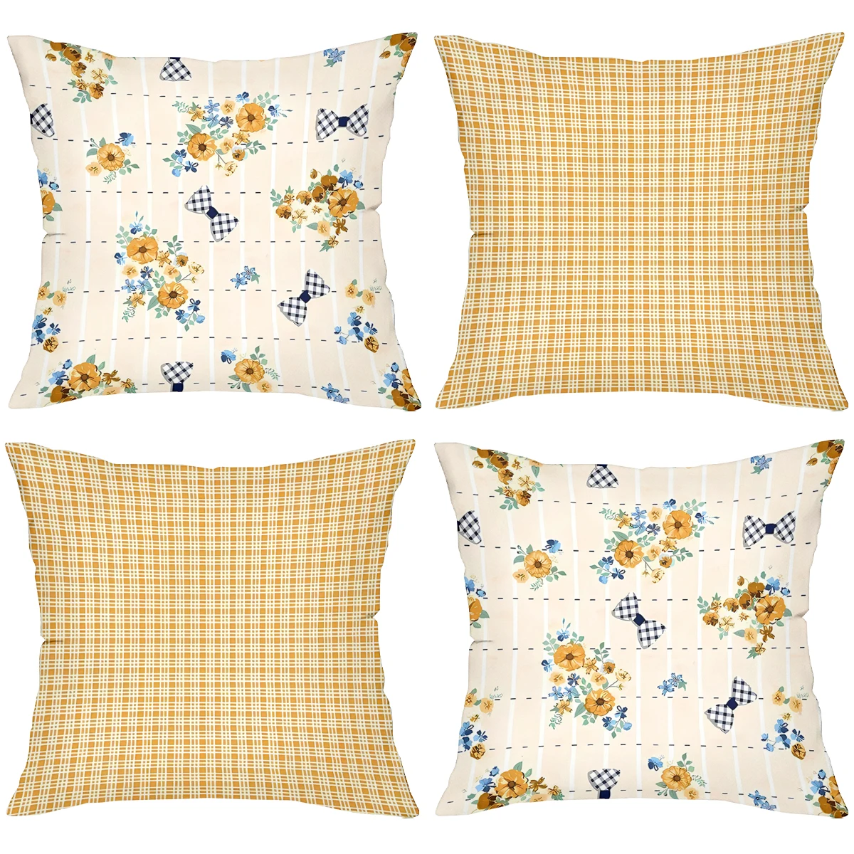 Floral Bow Tie Patt…