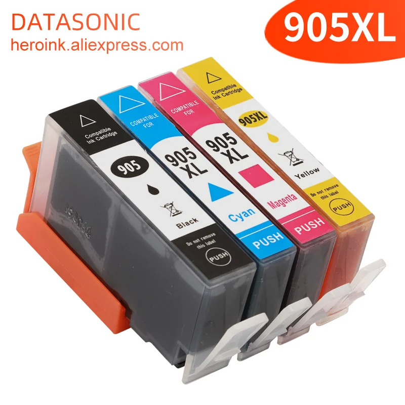 4Color Compatible for hp 905XL 905 XL HP905 Ink Cartridge for HP OfficeJet Pro 6960 6970 6950 6956 All-in-One Printer