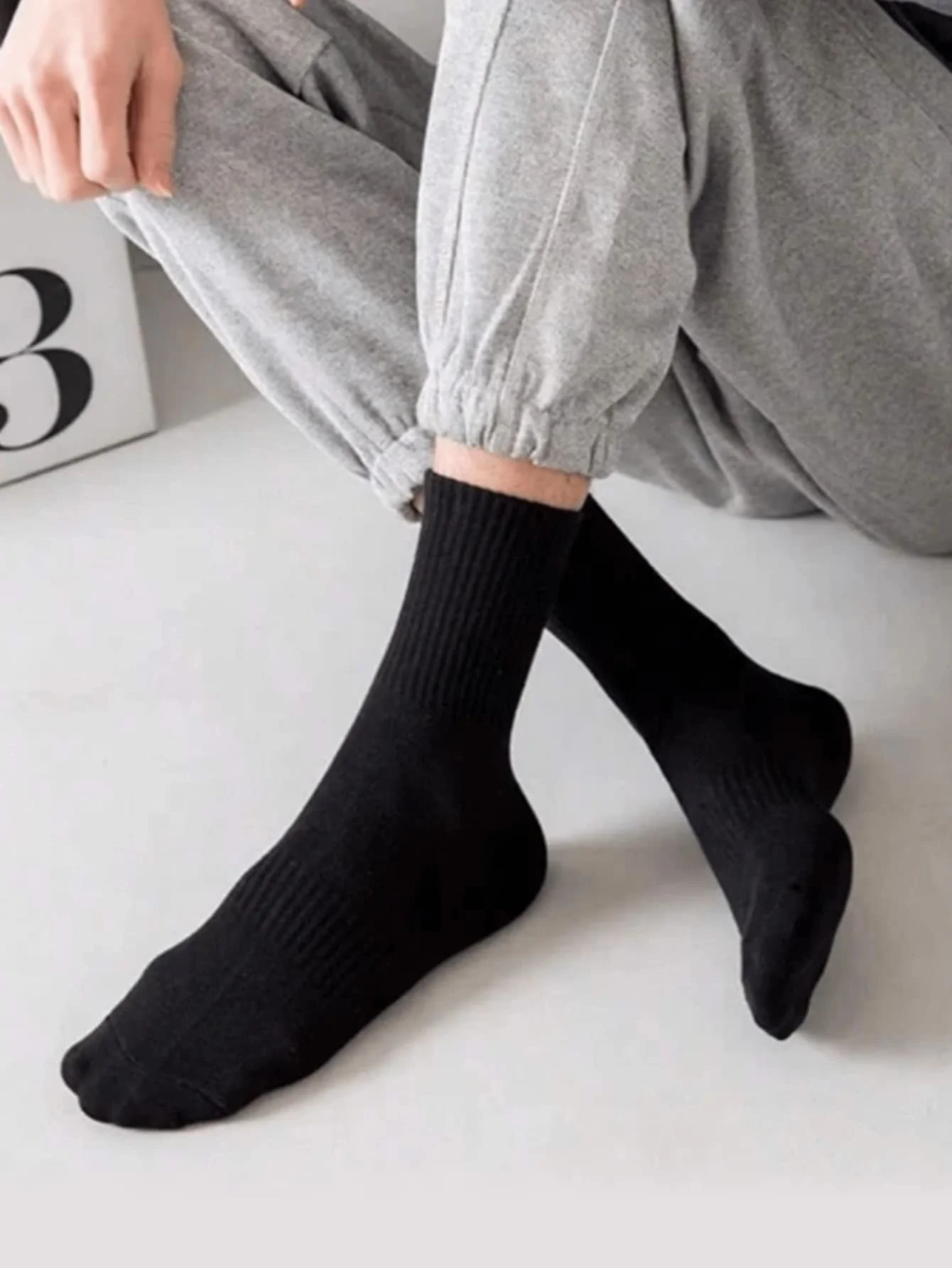 

5 пар толстых мужских зимних носков с круглым вырезом, модных, повседневных, удобных, дышащих, устойчивых к запаху, для занятий спортом на открытом воздухе, бега