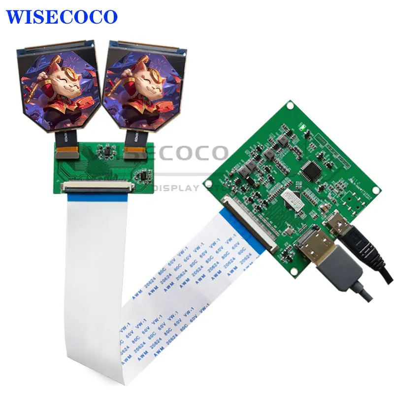 

2.1 Inch 1600x1600 TFT LCD VR AR MR XR HMD Display MIPI Controller Board 60hz 2 Inch Wisecoco