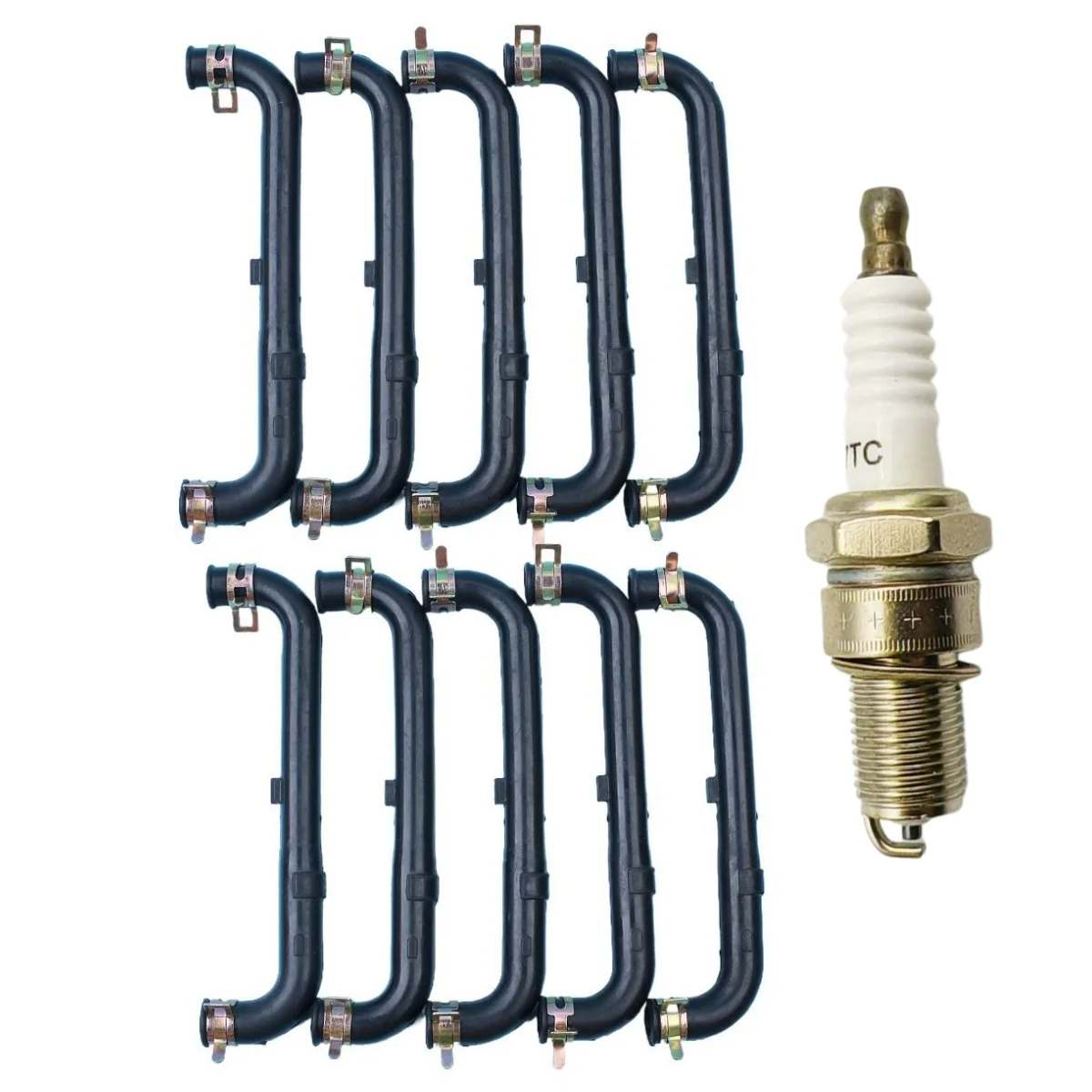 10pcs/lot Oil Tube Hose w/ Clamps Kit For Honda GX35 GX35NT HHT35S UMC435A Engine Trimmer Brush Cutter 15422-Z0Z-000 Garden Tool