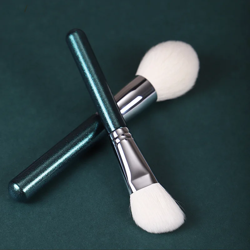 Full Face Makeup Brush Set, Animal & Synthetic Fiber Foundation Applicators with Carry Cover Tool