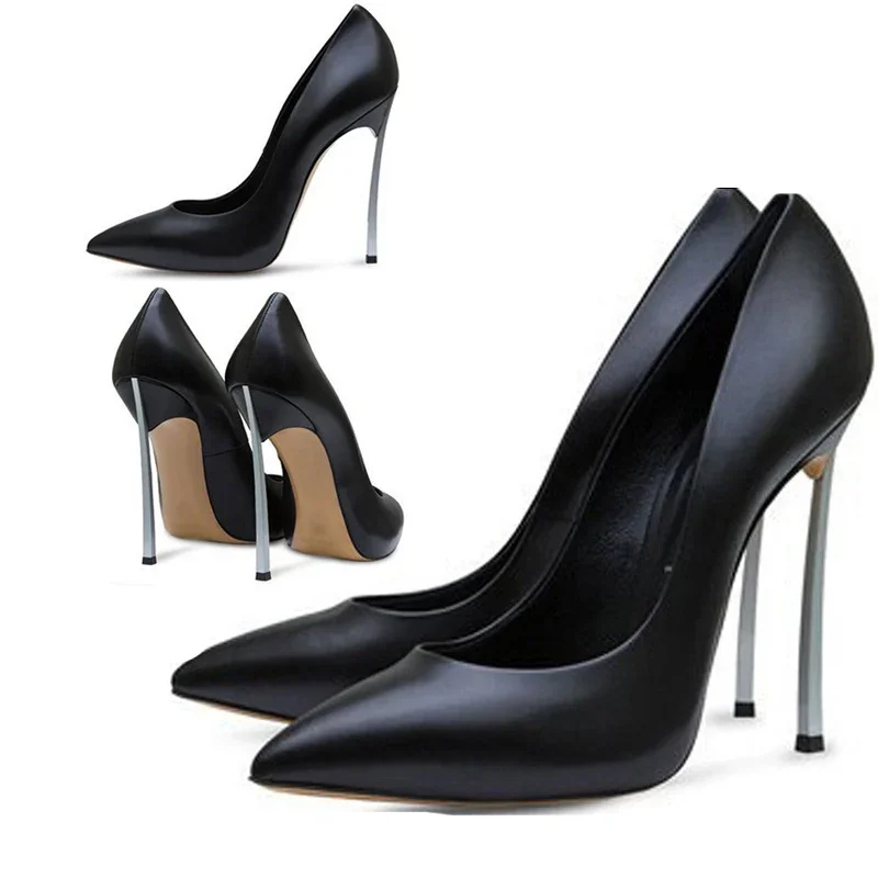 

【Measure your feet length before order】Women Stiletto High Heel Pumps Sexy Pointed Toe Evening Party Dress Fashion Shoes C-PU-1