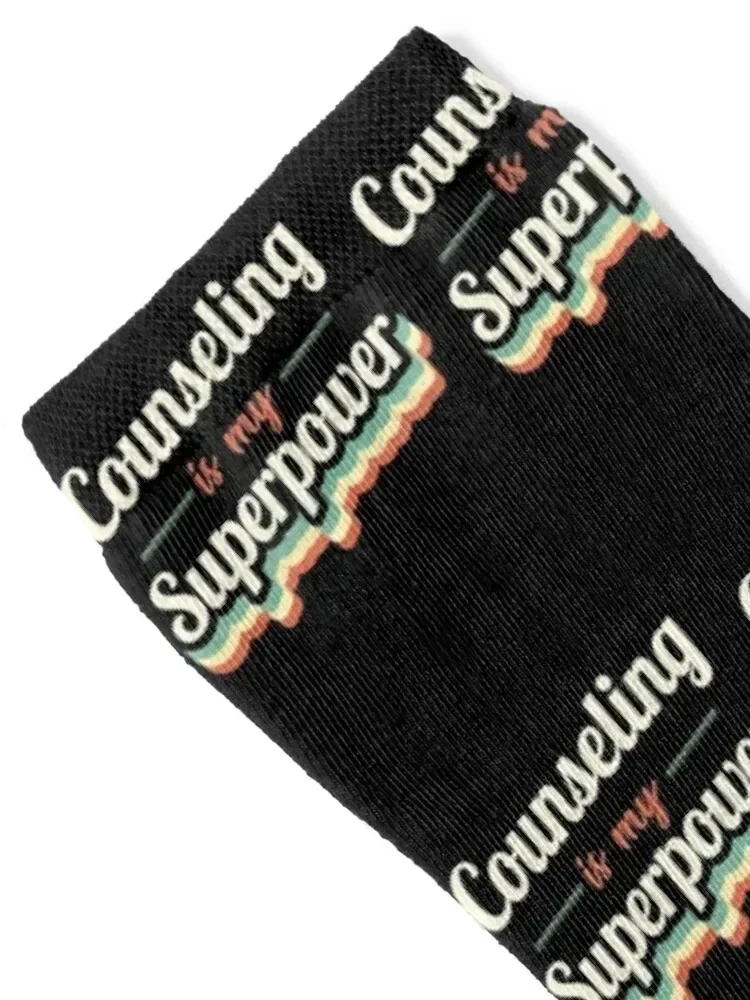 Counseling is my Superpower Socks Stockings valentine gift ideas Socks Girl Men's