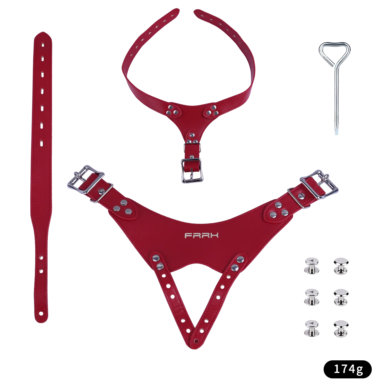 ORALSX PU Leather Male Chastity Cage Accessory Adjustable Restraint Belt For Metal Cock Cage Underwear Belts Sex Toys For Men - view 6