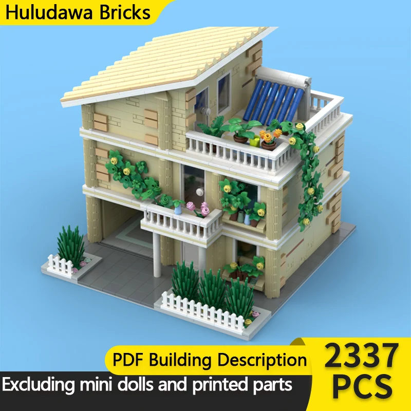 

City Street View Model MOC Building Bricks Modern Garage Villa Modular Technology Children Holiday Gifts Assemble Toys Suit
