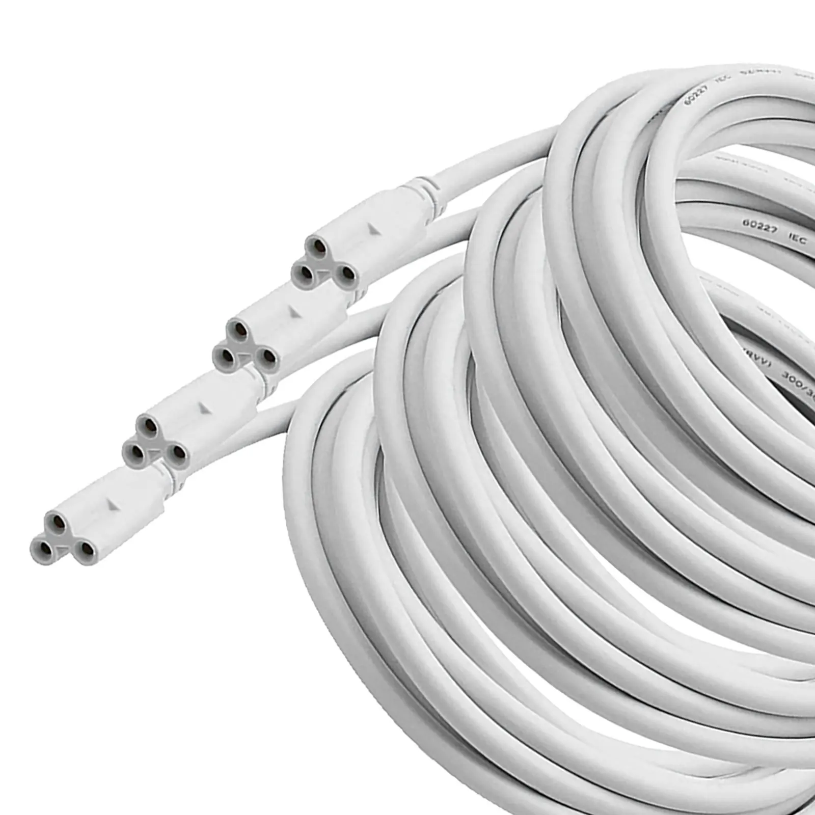 4 قطعة T5 LED كابل أنبوب متكامل 3 دبوس موصل سلك لا يتطلب لحام لمشاريع الإضاءة أنبوبة ليد سلك الطاقة #2